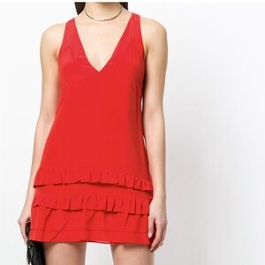 Iro frill trim dress size 40 like brand new